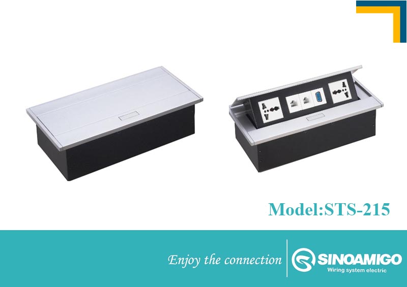 Ổ cắm điện âm bàn sinoamigo STS-215, 
